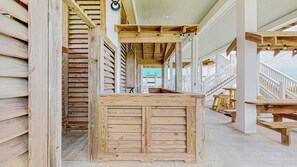 Property grounds - EnJoy the View: 4  BR, 3  BA House in Crystal Beach, Sleeps 13 (Bolivar Peninsula)