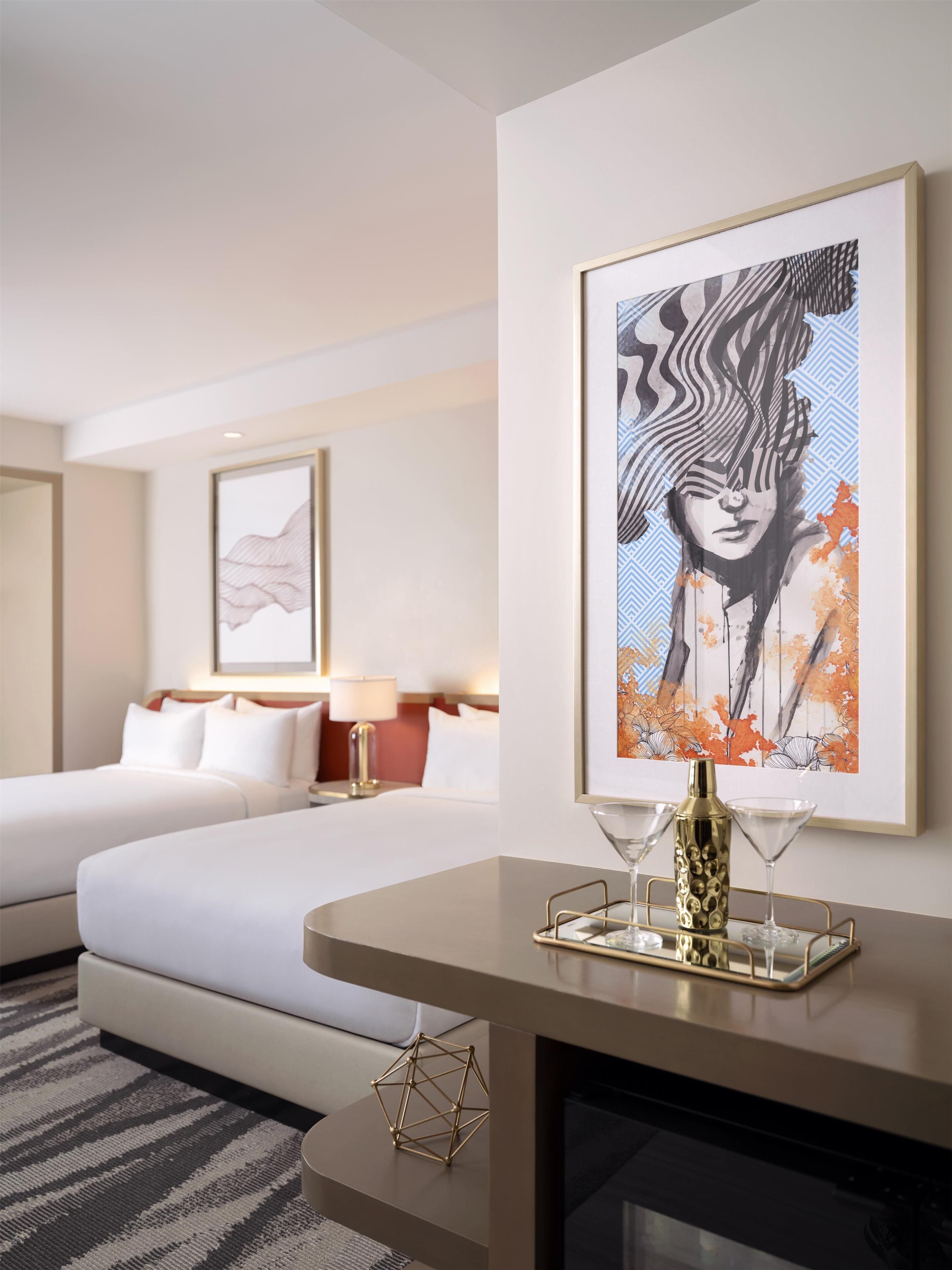 Premium bedding, minibar, in-room safe, laptop workspace