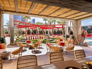 7 outdoor pools, open 9:00 AM to 4:00 PM, pool cabanas (surcharge) - Conrad Las Vegas at Resorts World (Las Vegas)