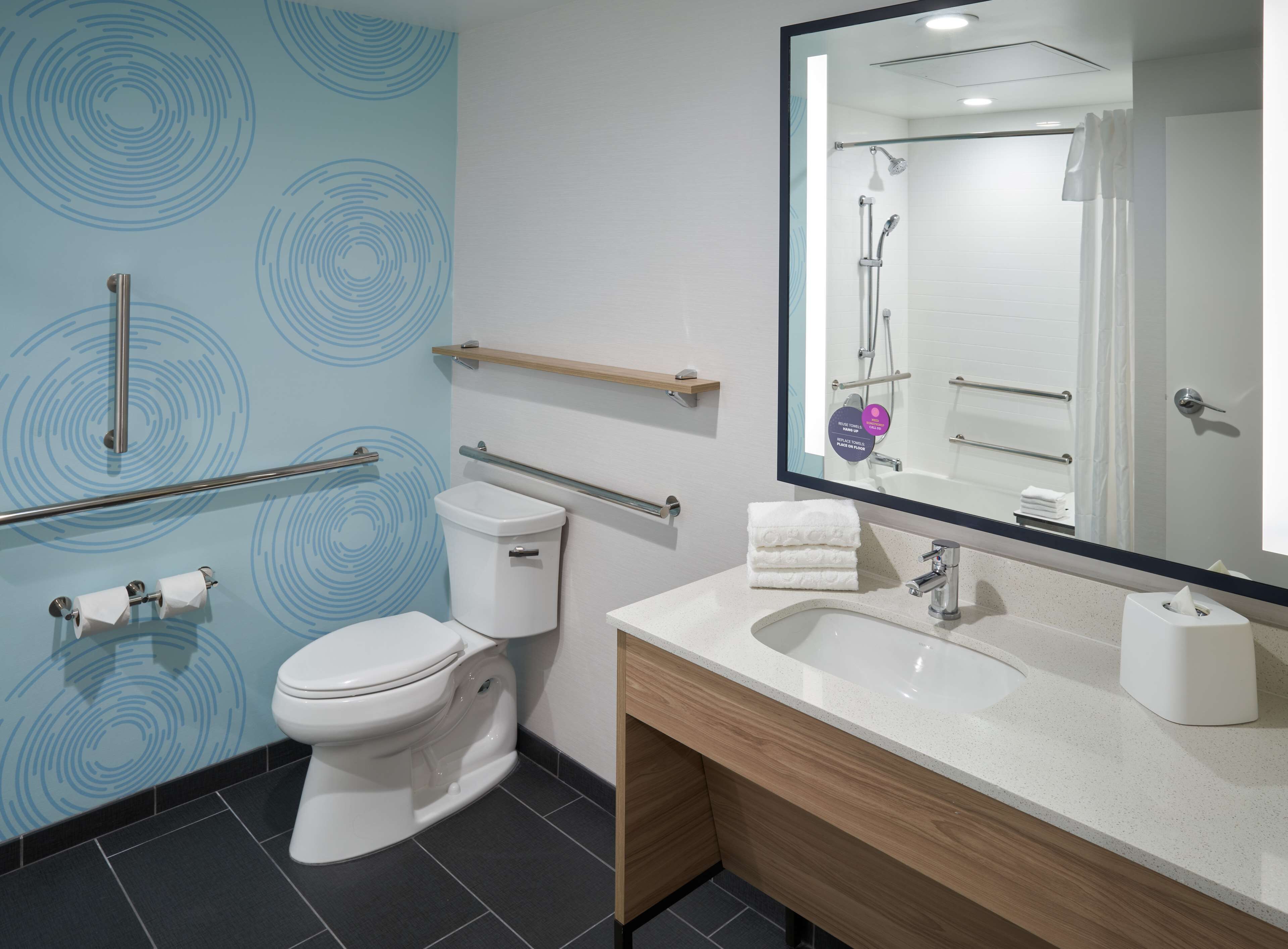 free toiletries, hair dryer, towels, soap