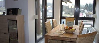 Apartment in Schalkenmehren with Terrace and Garden and Wonderful View