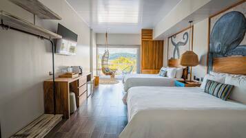 Standard Double Room, Ocean View | Premium bedding, in-room safe, soundproofing, iron/ironing board