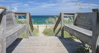 Oceanfront Condo w/Free WiFi, Central AC, Ocean View, Private W/D, & Shared Pool