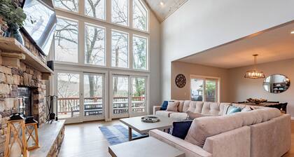7BR Deep Creek Lodge w/ Fire Pit & Views