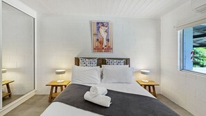 2 室のベッドルーム、ベッドシーツ