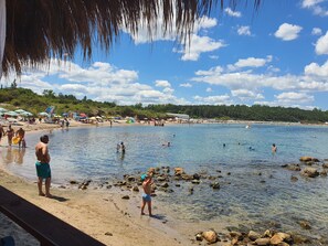 Beach nearby, 3 beach bars