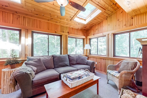 TV, fireplace, DVD player, ping pong