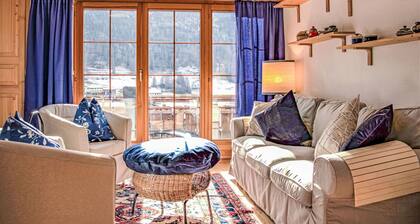 Schöne Wohnung für 4 Personen mit W-LAN, TV, Balkon, Haustiere erlaubt und Panoramablick