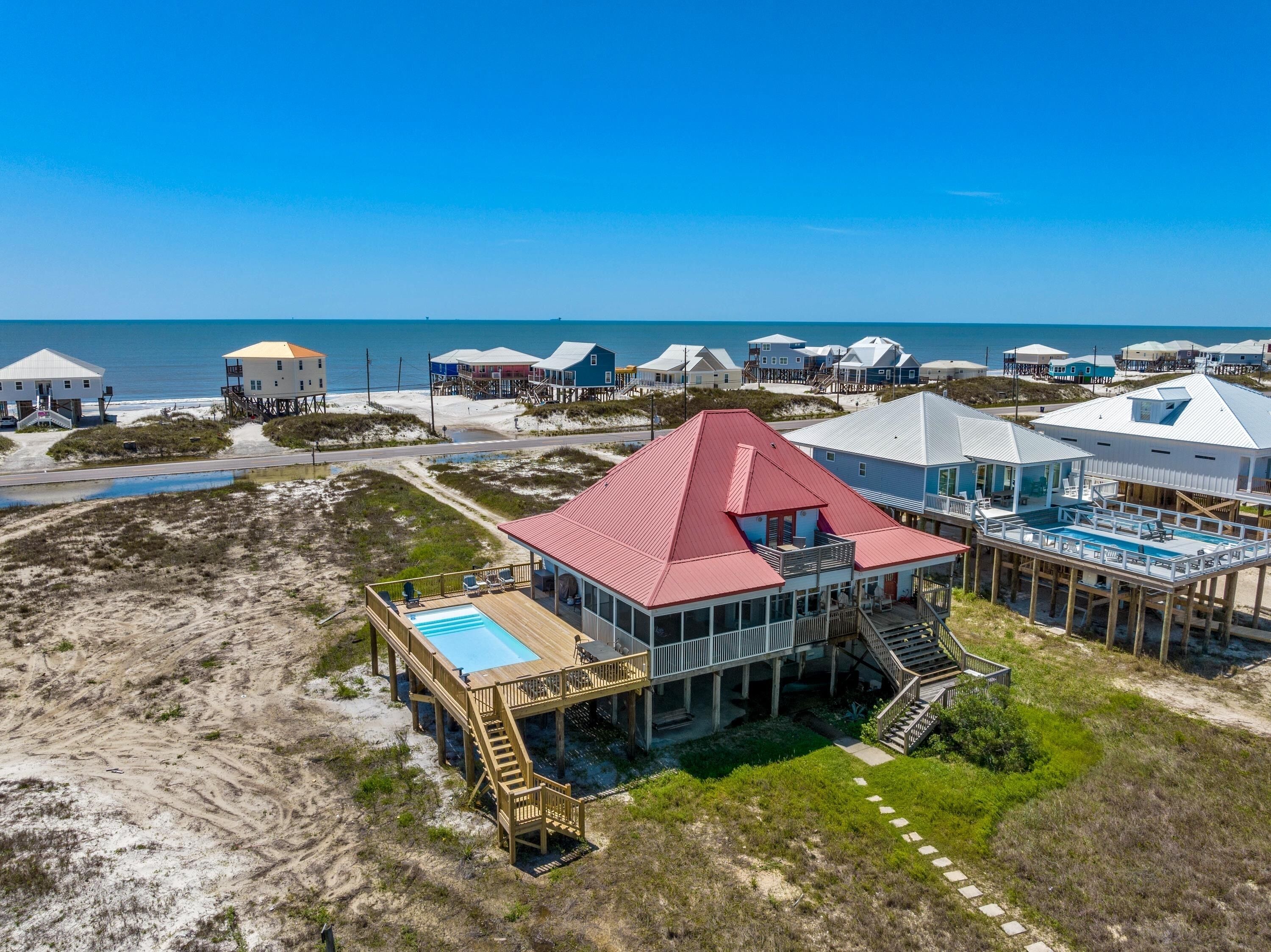 På stranden og strandhåndklær