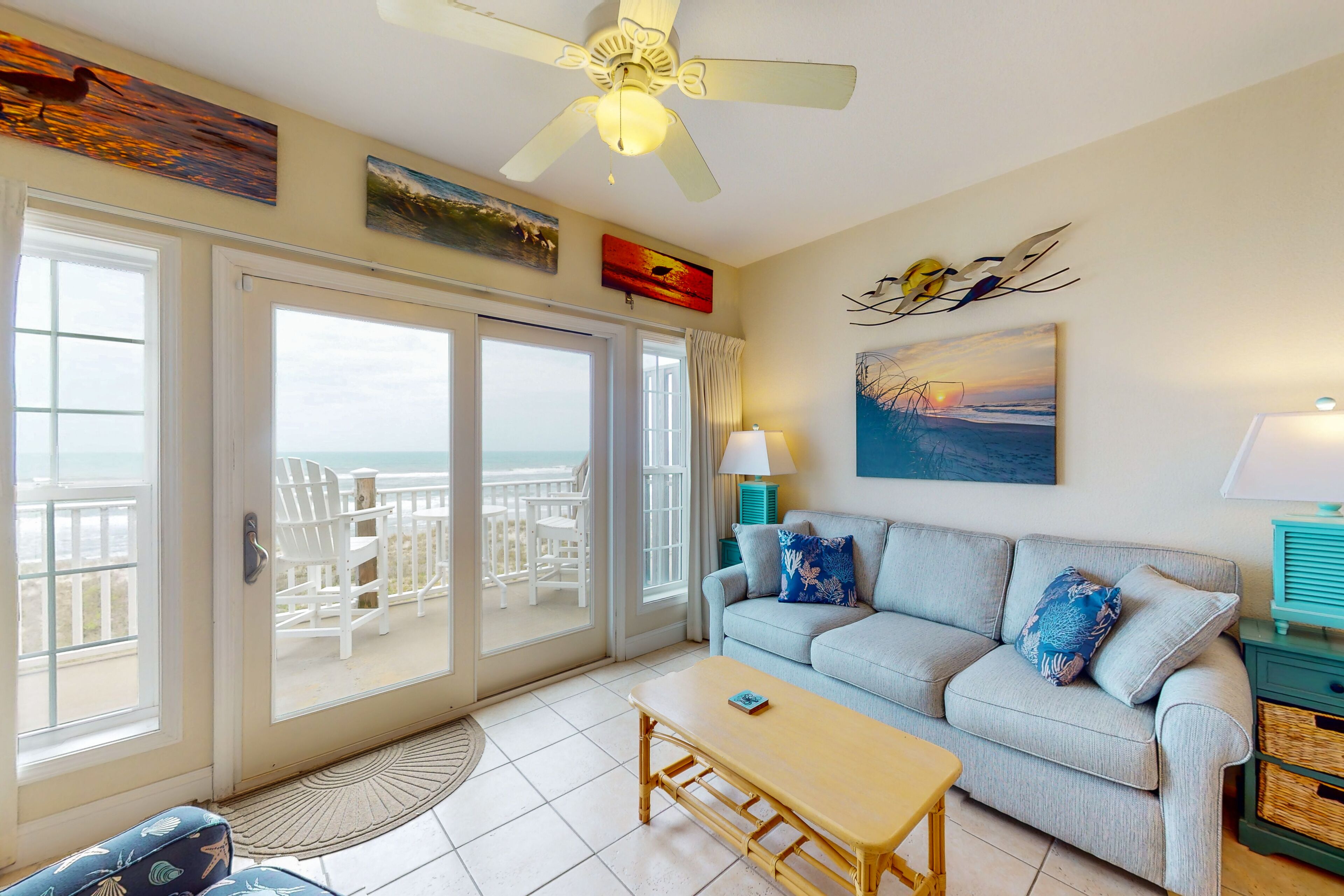 Wonderful ceanfront condo with ocean views, pool, & central AC