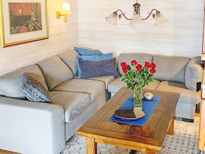Living room - 4 Person Holiday Home in taø (Strand)