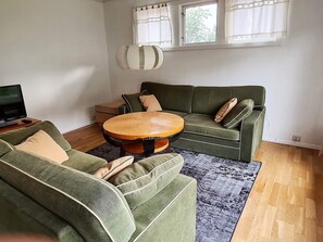 House | Living room | Fireplace - 10 Person Holiday Home in Staubø (Arendal)