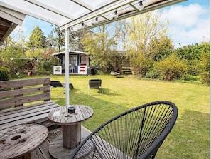 Outdoor dining - 6 Person Holiday Home in Slagelse (Slagelse)