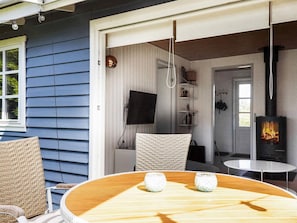 Outdoor dining - 6 Person Holiday Home in Slagelse (Slagelse)