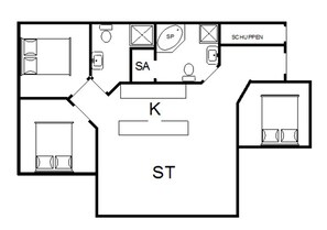 Casa | Planta do andar