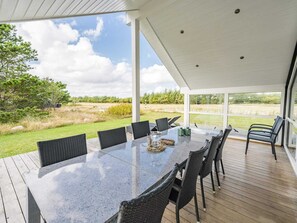 Outdoor dining - 10 Person Holiday Home in Blavand (Blavand)