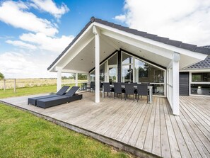 Outdoor dining - 10 Person Holiday Home in Blavand (Blavand)