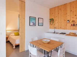 Fridge, oven, espresso maker