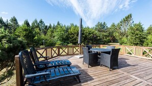 Outdoor dining - 4 Person Holiday Home in Norre Nebel (Norre Nebel)