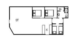 Casa | Planta do andar