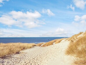 A sandy beach path leading to the sea with dunes on either side. - 4 Star Holiday Home in Hvide Sande (Hvide Sande)