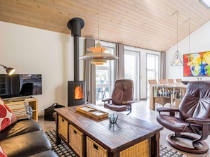Living area - 5 Star Holiday Home in Norre Nebel (Norre Nebel)
