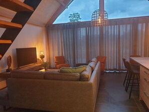 Living room - Modern House With Lots of Glass, in Baarle-nassau (Baarle-Nassau)