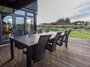 Outdoor dining - 12 Person Holiday Home in Blavand (Blavand)