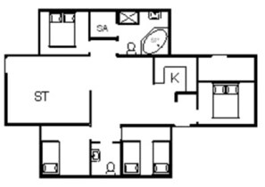 บ้านพัก | ผังชั้นอาคาร