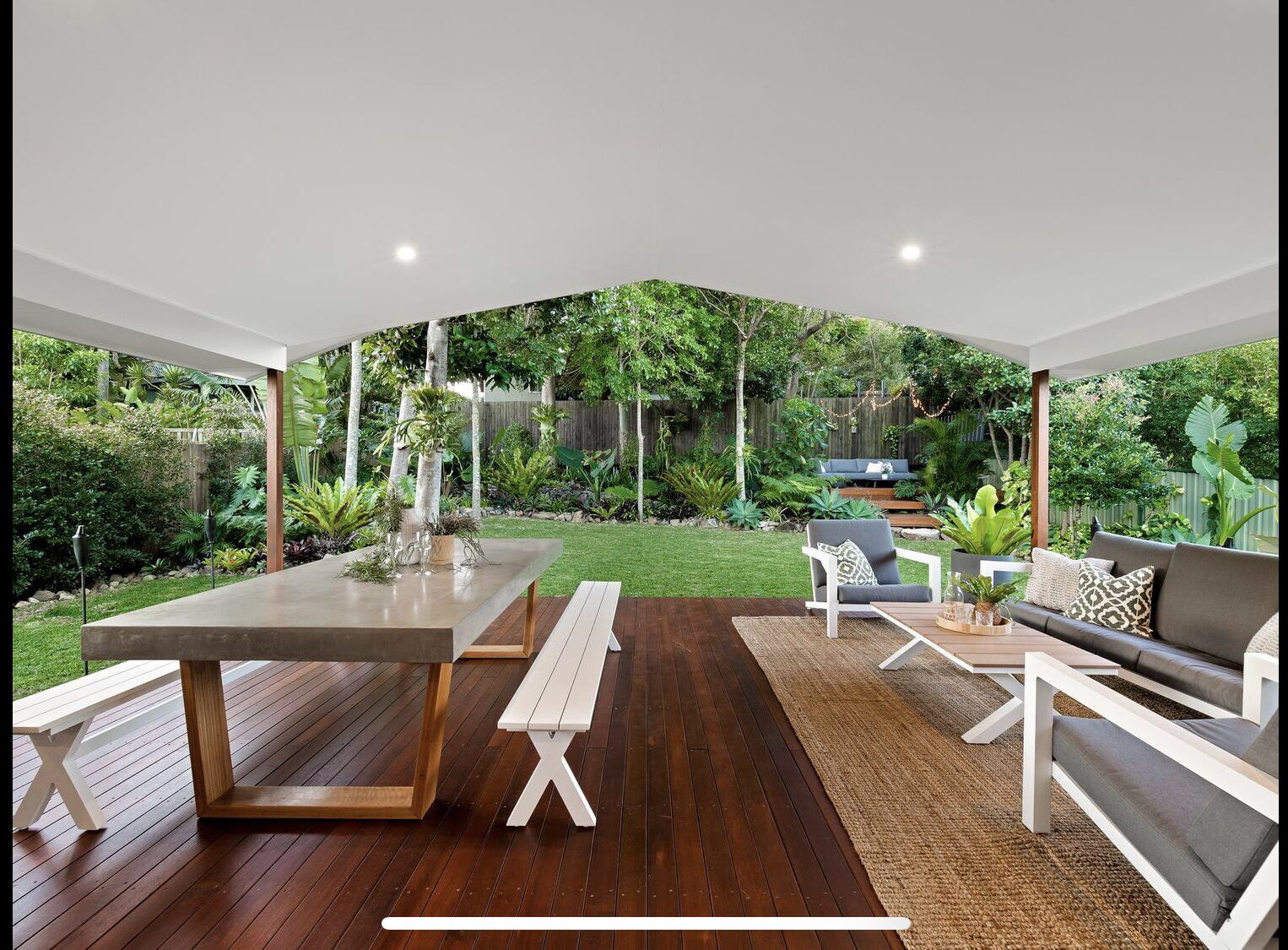 Relax in the gardens of The Sanctuary Mooloolaba