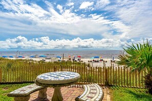 Outdoor dining - 9th Floor Condo w/ Stunning Gulf Views, Resort w/ Pool, Direct Beach Access, & $300 Free Activities! (Panama City Beach)
