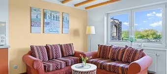 Nr.7/ 3-room-FeWo barn, 4 pers./ sea view, fireplace, 1 dog - Ferienhof am