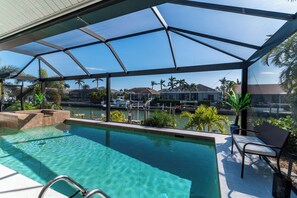 A heated pool