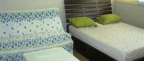 1 bedroom, free internet