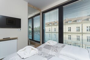 Lägenhet - 1 sovrum - balkong | 1 sovrum och sängkläder