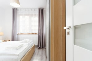 Apartment, 1 Schlafzimmer, Terrasse | 1 Schlafzimmer, Bettwäsche