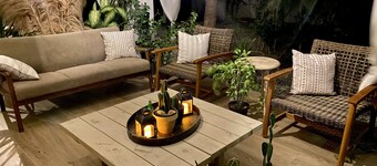 Upscale Studio with Patio - Safe Location, All Essentials Included, Free Bikes