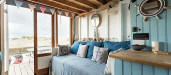 Stargaze from a beach hut on the Mudeford Sandbank