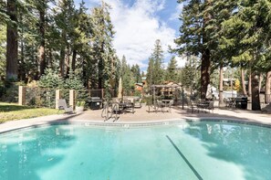 Et oppvarmet basseng