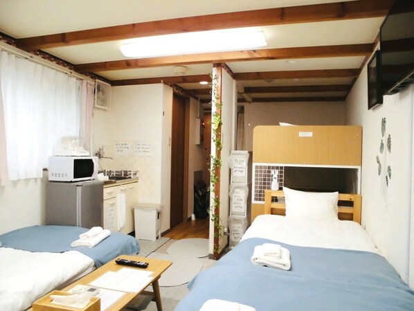 1 多间卧室、办公桌、免费 WiFi、床单