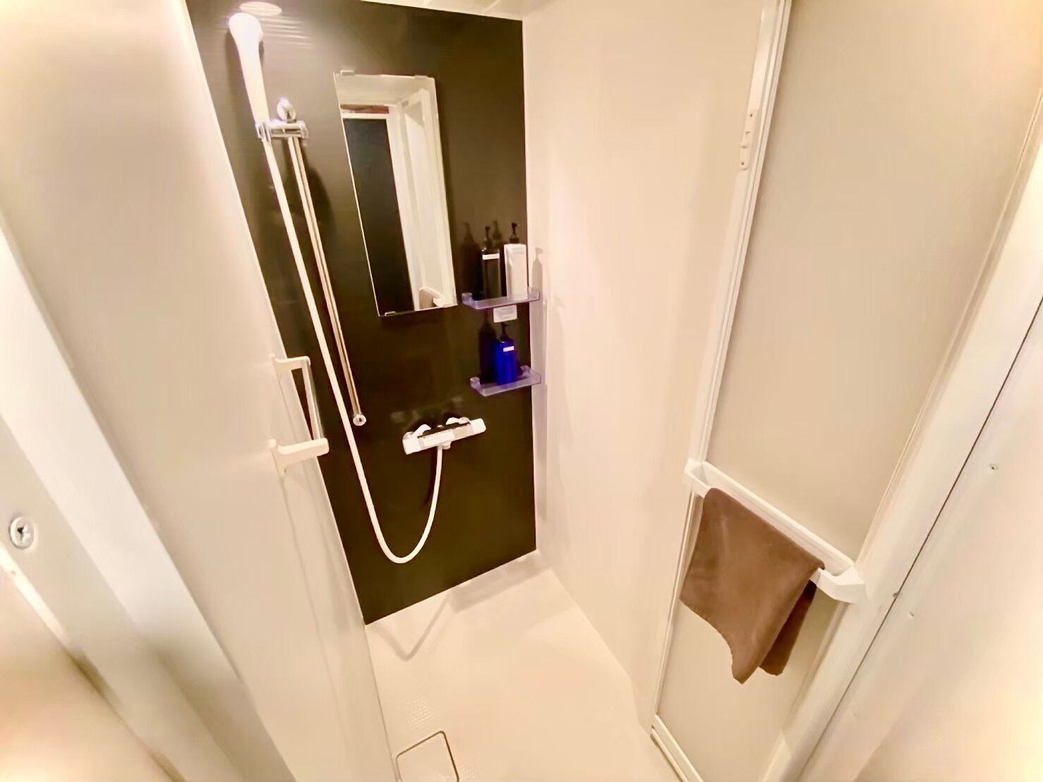 Hair dryer, towels