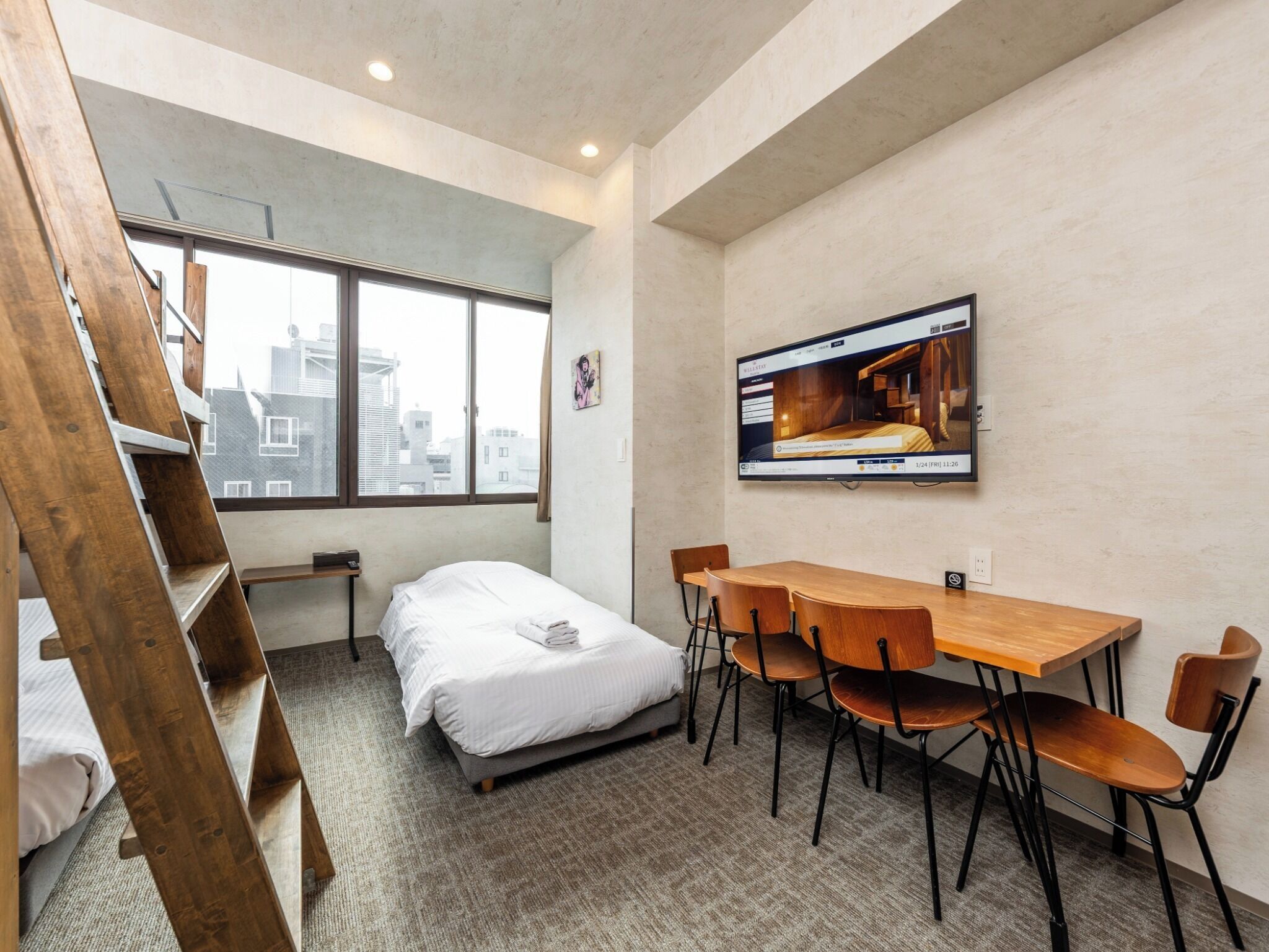 1 chambre, bureau, fer et planche à repasser, Wi-Fi gratuit