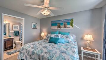 2 bedrooms, iron/ironing board, internet, bed sheets
