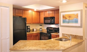 Microwave, oven, stovetop, dishwasher