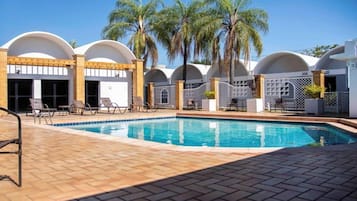 Indoor pool, outdoor pool