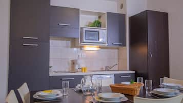 Micro-ondes, plaque de cuisson, lave-vaisselle, grille-pain