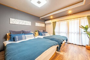 2 bedrooms, desk, free WiFi, bed sheets