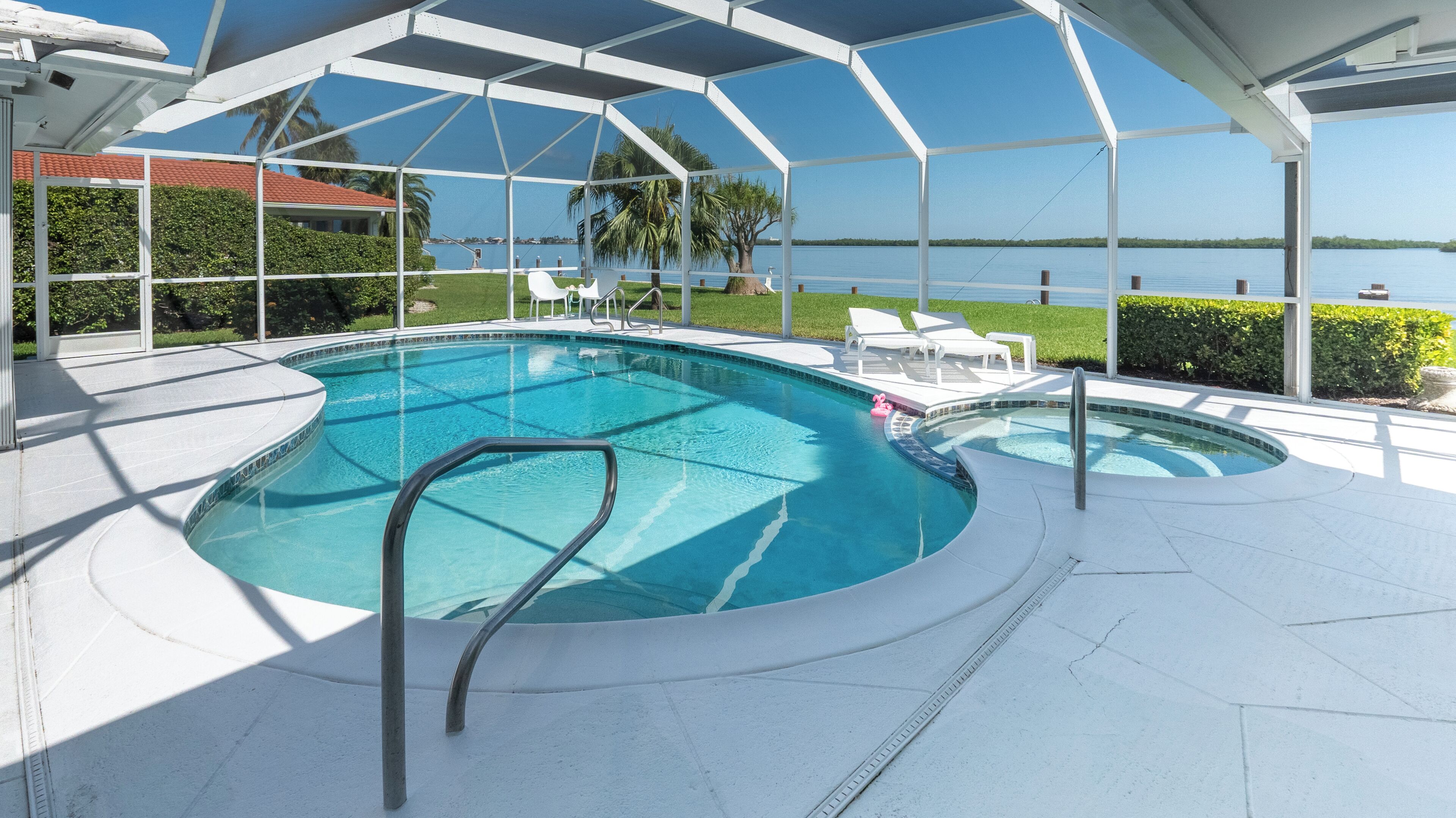 A heated pool