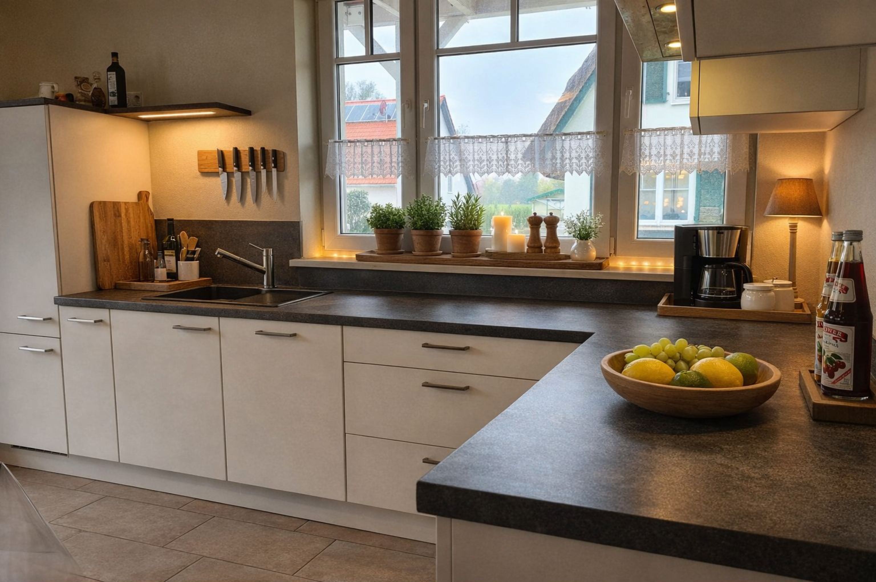 Kühlschrank, Mikrowelle, Ofen, Geschirrspüler