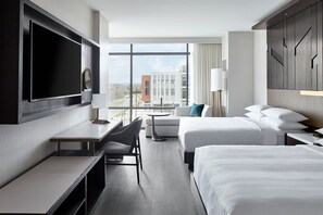 Egyptian cotton sheets, premium bedding, pillowtop beds, desk - UNC Charlotte Marriott Hotel & Conference Center (Charlotte)